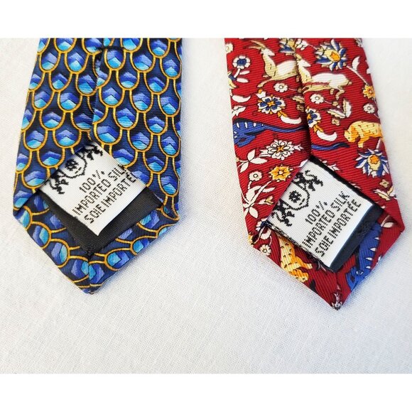 2 NWT The Metropolitan Museum of Art Mens Neck Ties Tie Geometric Animals Floral - Picture 7 of 10